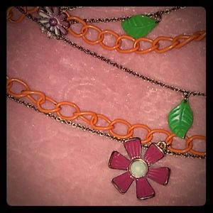 Vintage Betsey Johnson  Long charm necklace